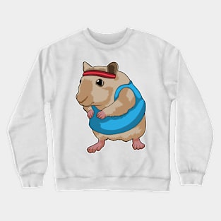 Mouse as Runner with Headband Crewneck Sweatshirt